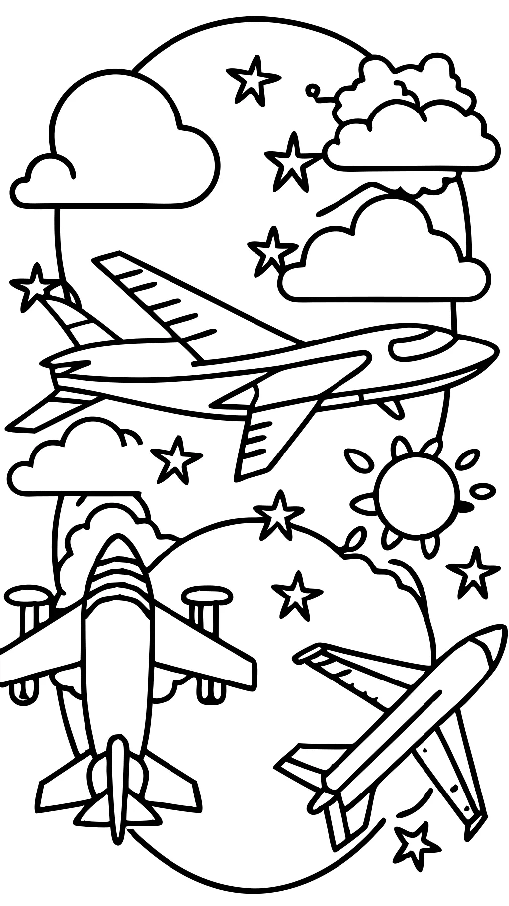 coloriage avion